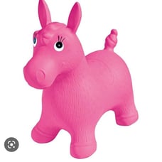 Hedstrom Pony Inflatable Animal Hopper- Pink; Bouncer Inflatable Ride-On