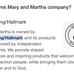 Mary and Martha Ceramic Table Top Dy Erase Easel