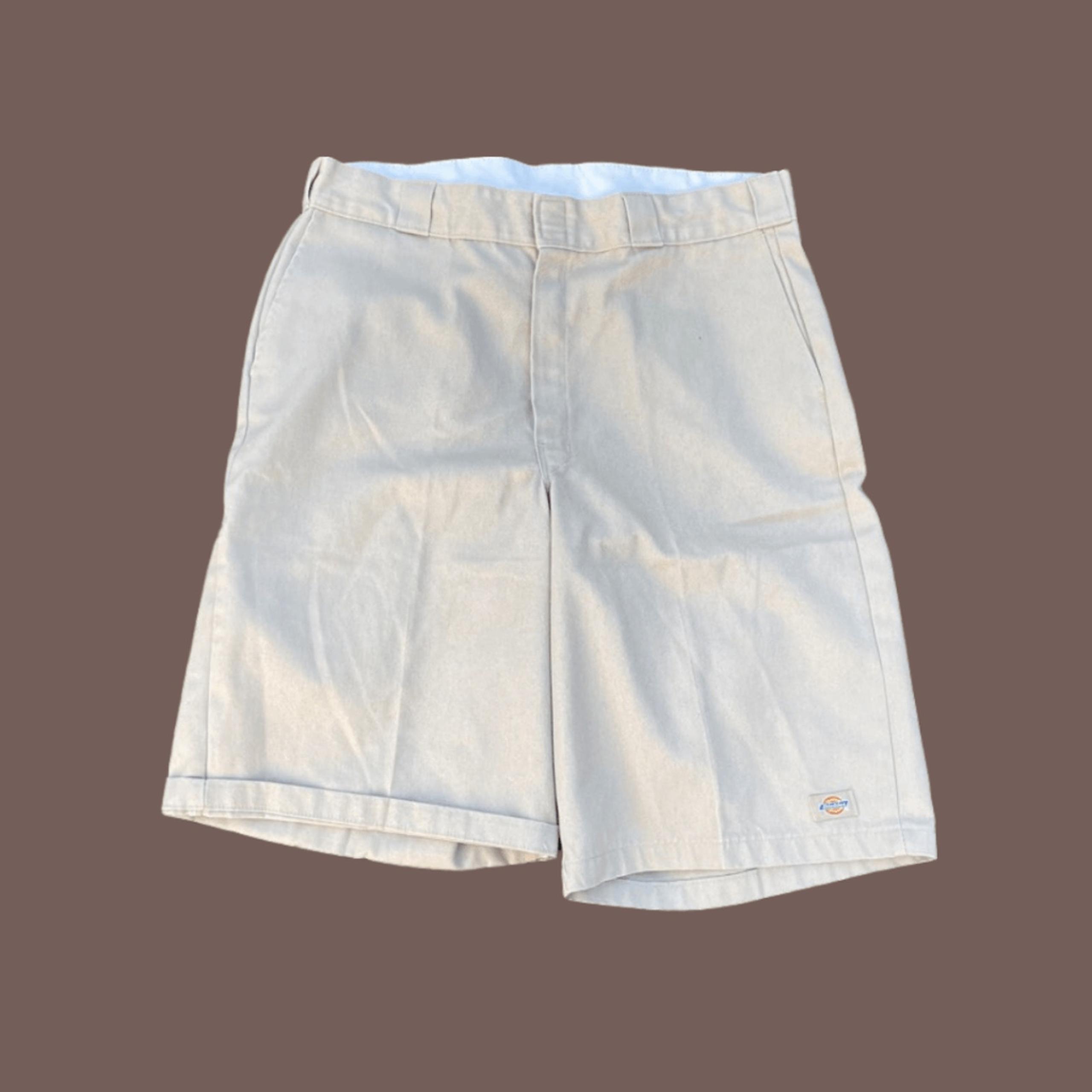 Vintage Dickies Shorts | Cream, Chino, High-Rise | Size 36