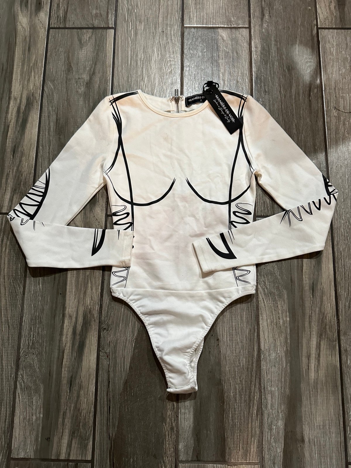 Maniere De Voir Women's White Bodysuit