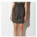 MAXAZRIA STELLA Black High Waist Paper Bag Skirt