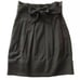 MAXAZRIA STELLA Black High Waist Paper Bag Skirt