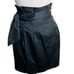 MAXAZRIA STELLA Black High Waist Paper Bag Skirt