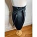 MAXAZRIA STELLA Black High Waist Paper Bag Skirt