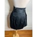 MAXAZRIA STELLA Black High Waist Paper Bag Skirt