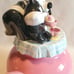 Vintage Warner Brothers Pepe Le Pew and Penelope Pink Teapot