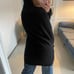 Michael Kors Oversized Turtleneck Tunic Sweater Black Medium