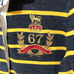 Polo Jeans Company Long Sleeve Polo Shirt with Logo Embroidery and Stripe Pattern, Size M, Men's