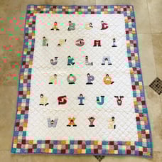 Bloomingdales Clown Alphabet Quilt Wall Hanging Children's Nursery Room Decor