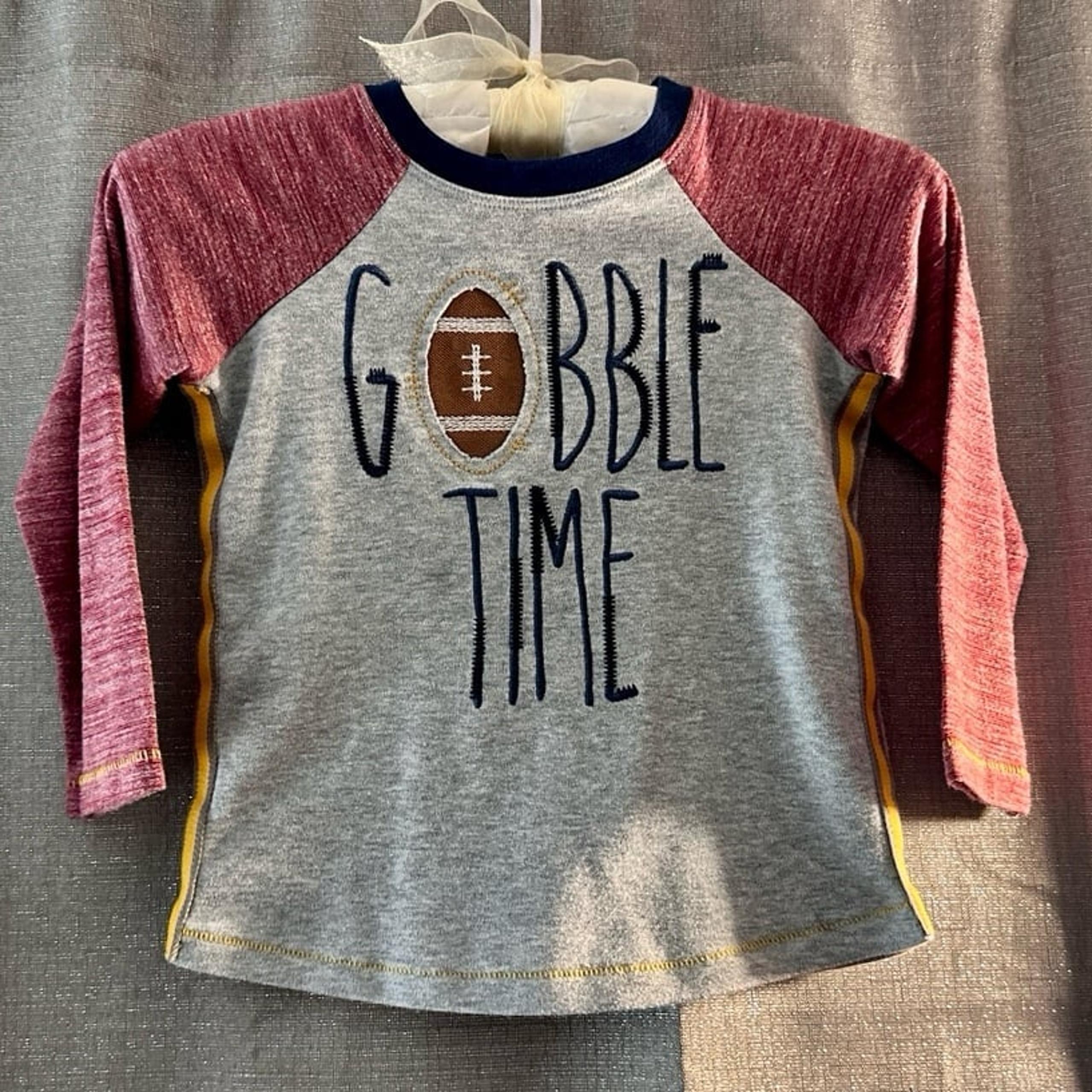 MudPie®️ {2-3t} “Gobble Time” Thanksgiving Shirt
