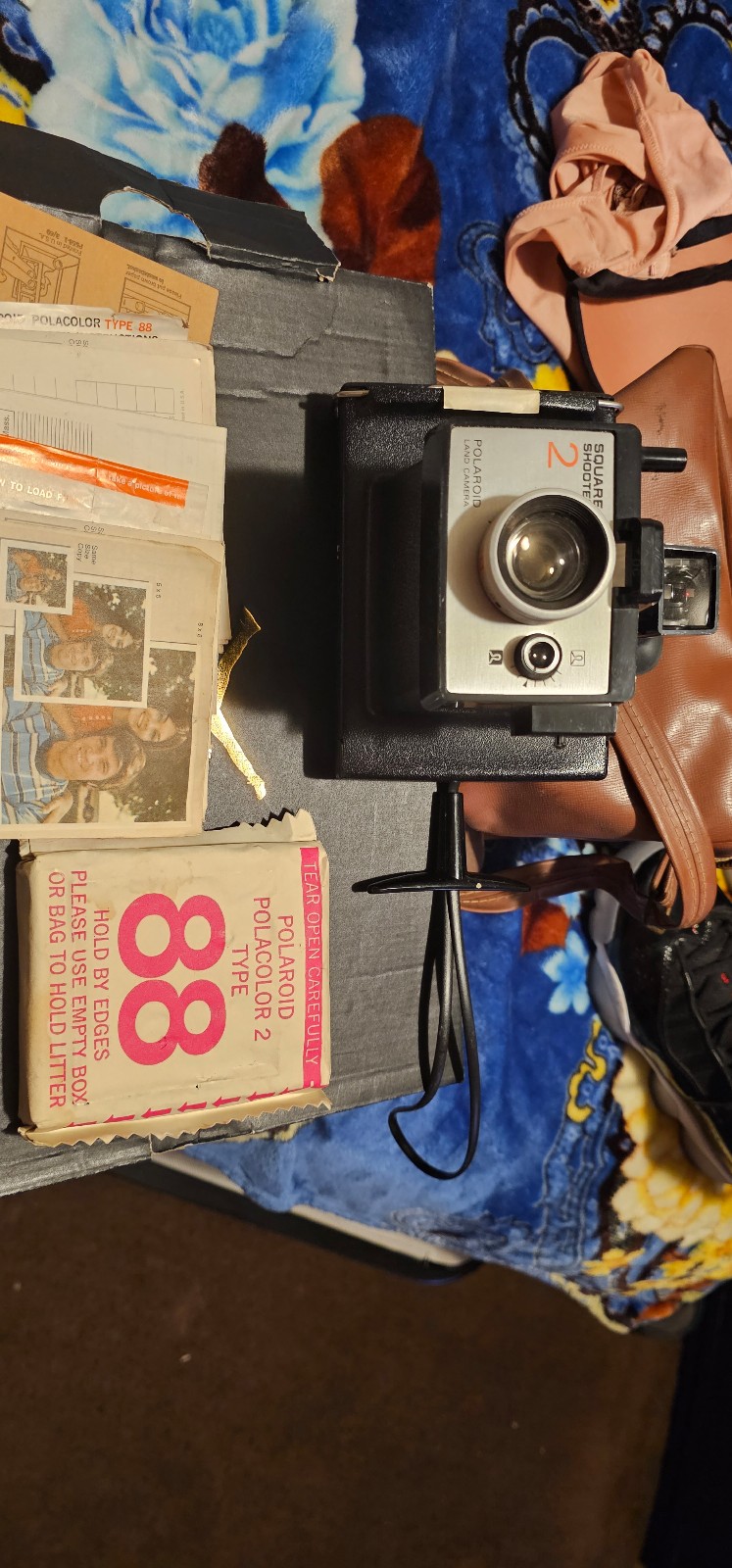 vintage Polaroid camera