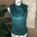 Skies Are Blue Dark Green Suede-Like Vest
