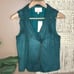 Skies Are Blue Dark Green Suede-Like Vest