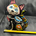 Blue Sky Goldminc Cat Day of the Dead Tea Light Candle Holder Halloween