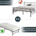 NEW Queen Bed Frame with Vintage Headboard & Footboard, Easy Assembly