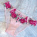 Rare Rose Crystal Bikini Panty Mesh Lace Floral Small