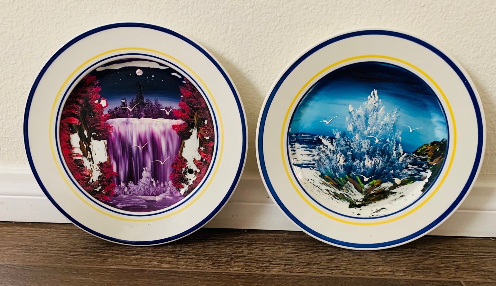 Ceramic plates from Italy