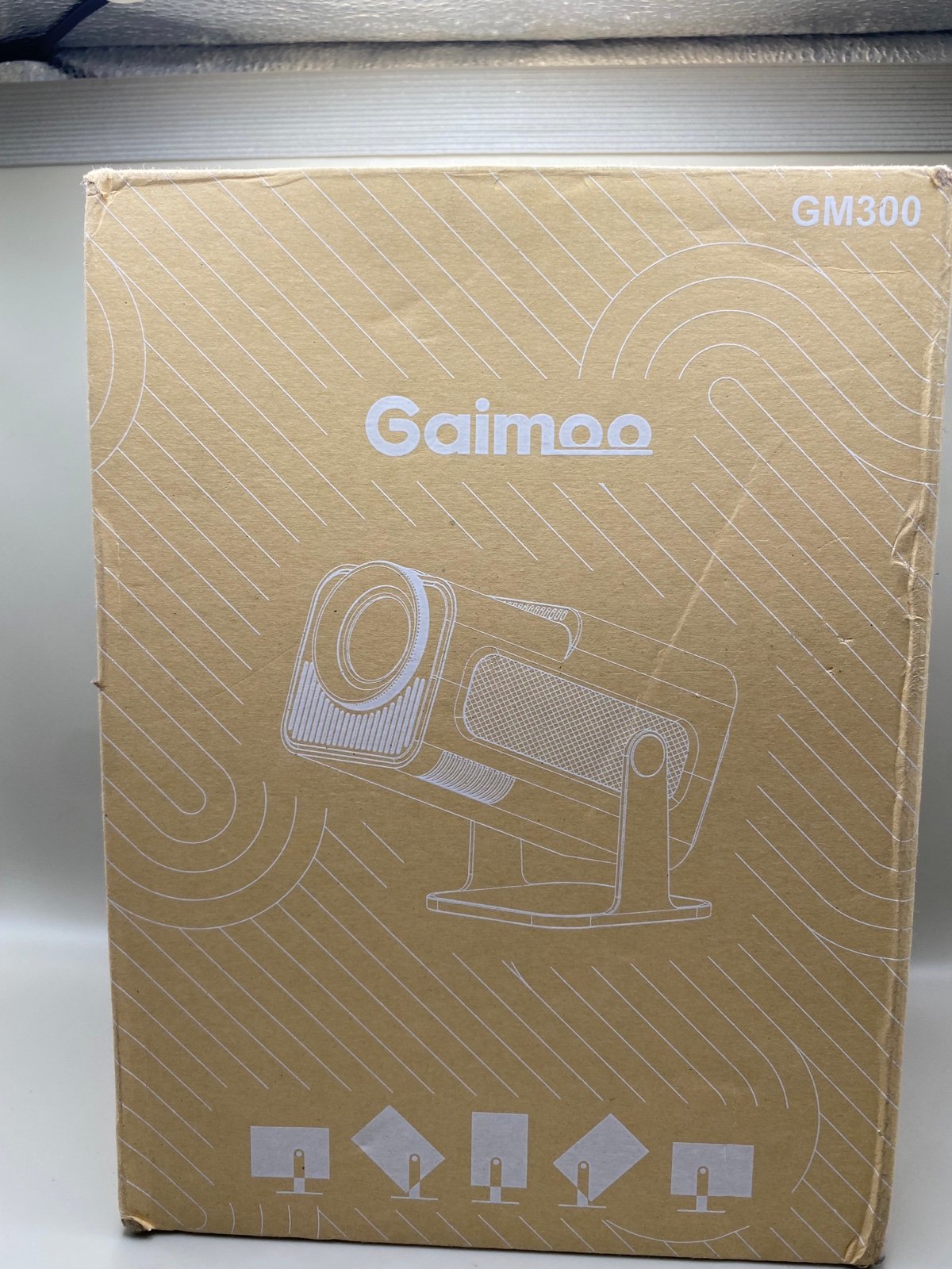 Gaimoo Mini Projector 2024 Upgraded 1980x1080P 4K Support Dual Control W/Mouse