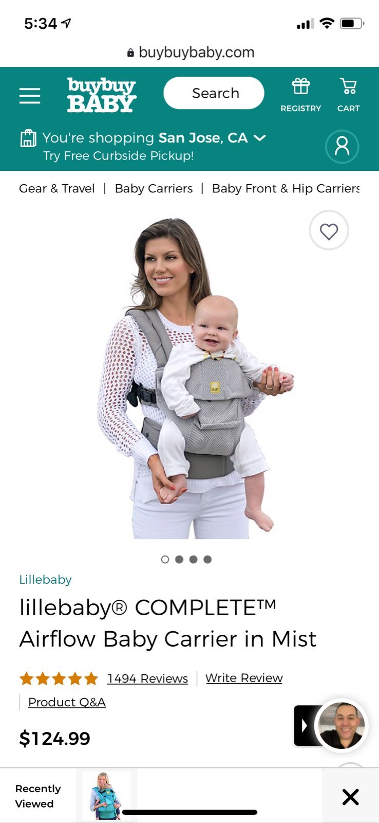 lillebaby carrier 6 positions
