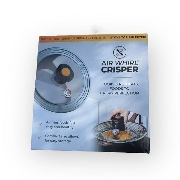 Air Whirl Crisper -air fryer lid for pots and pans-new open box