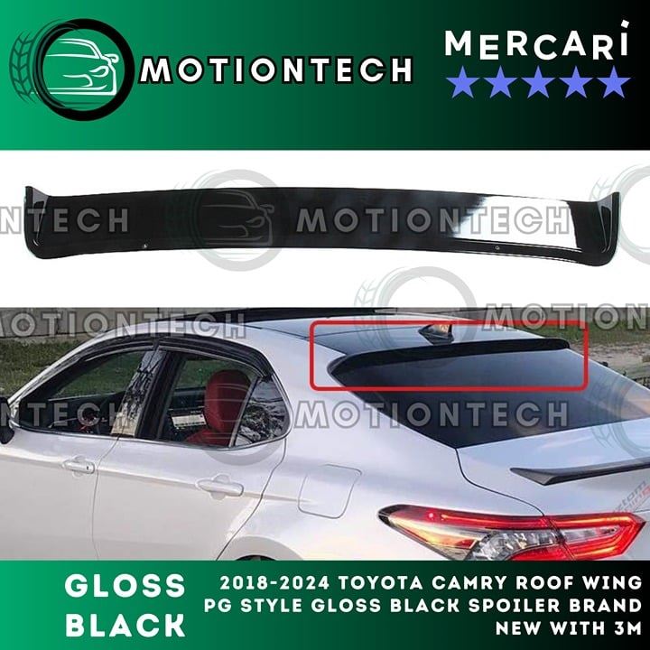 2018-2024 Toyota Camry Roof Wing PG Style Gloss Black Spoiler Brand New With 3M
