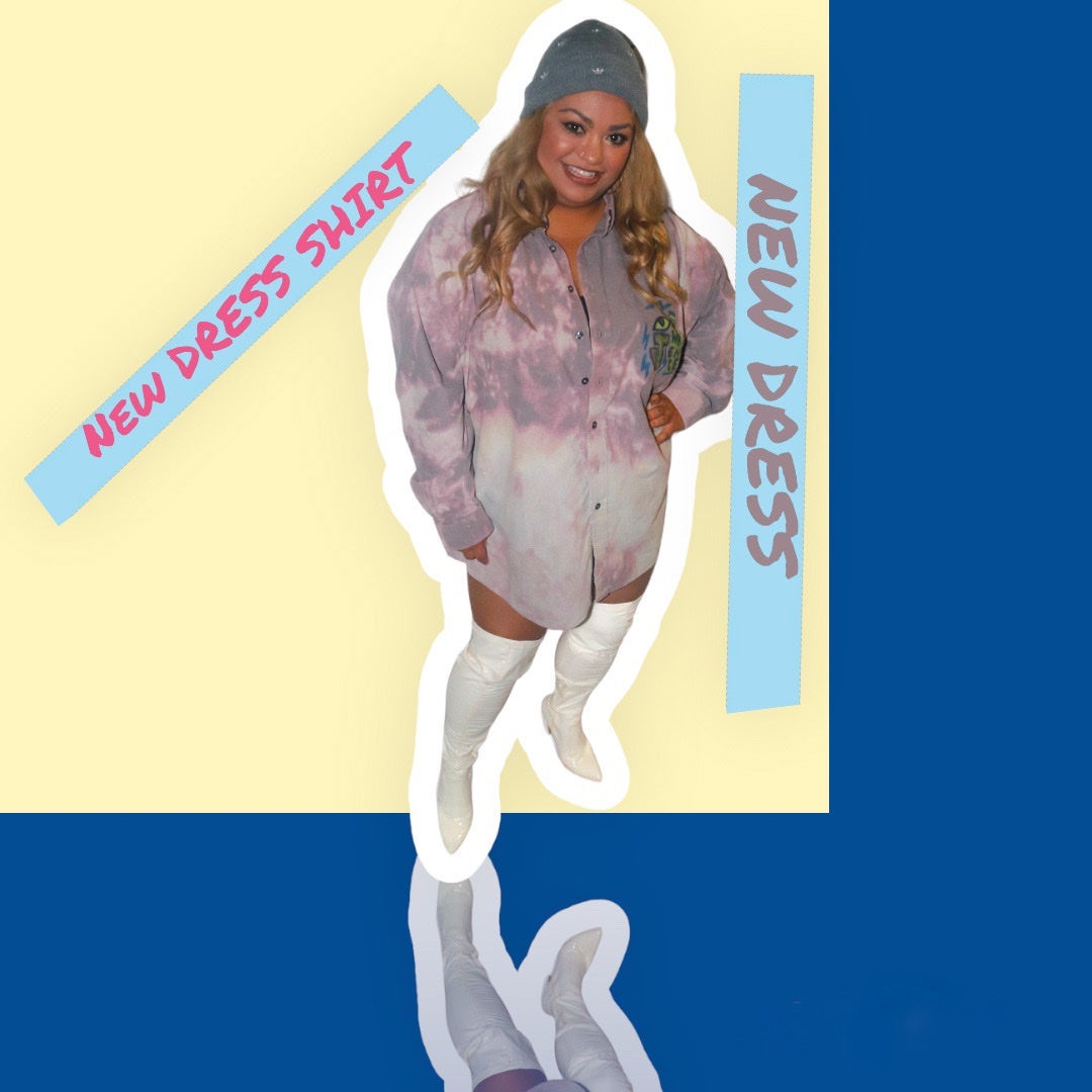 mens dress shirt or women’s shirt dress
