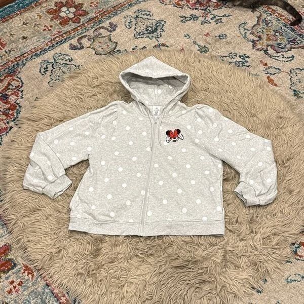 Minnie Mouse Polkadot zip up hoodie XL