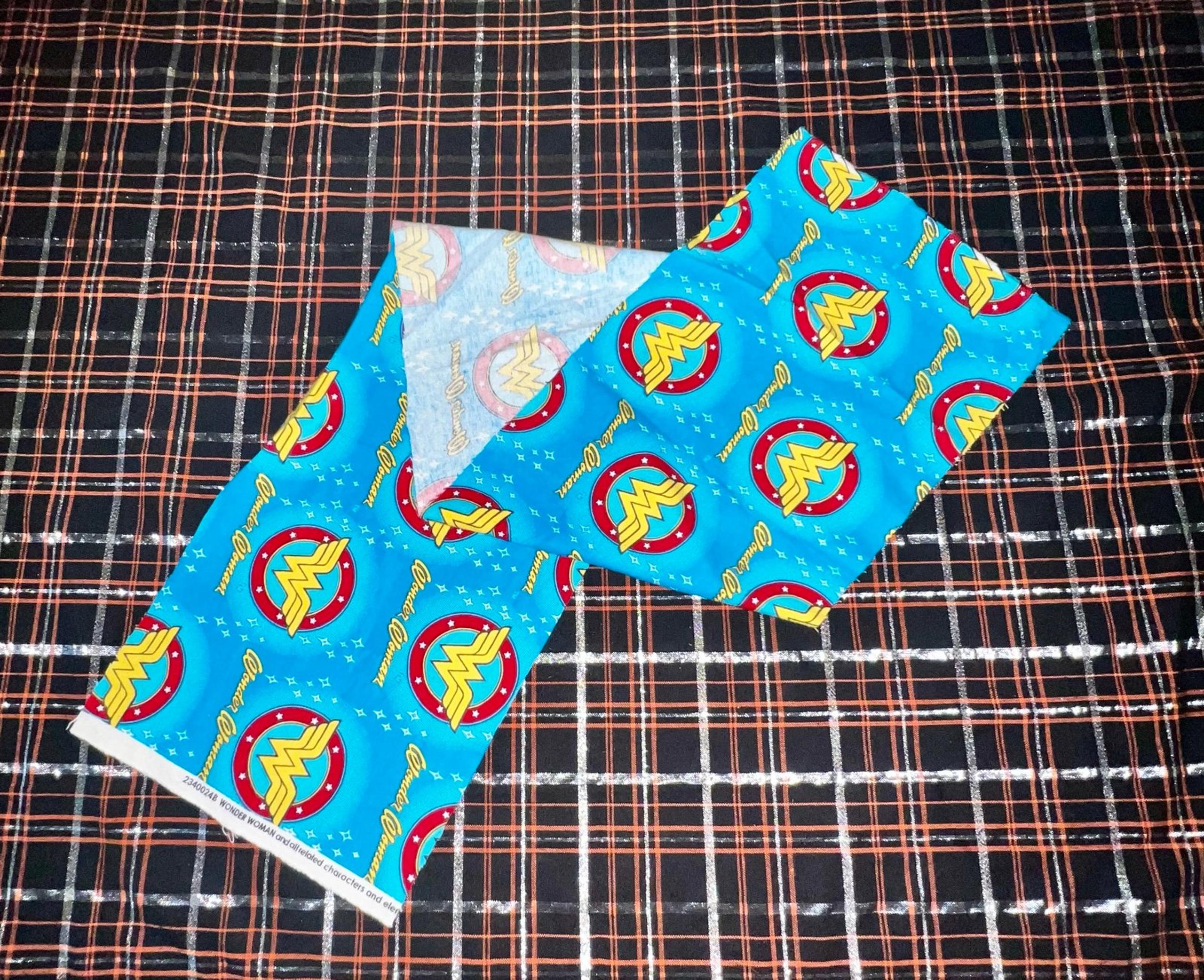 Wonder Woman Logo Cotton Flannel Fabric DC Comics Camelot Fabrics vintage