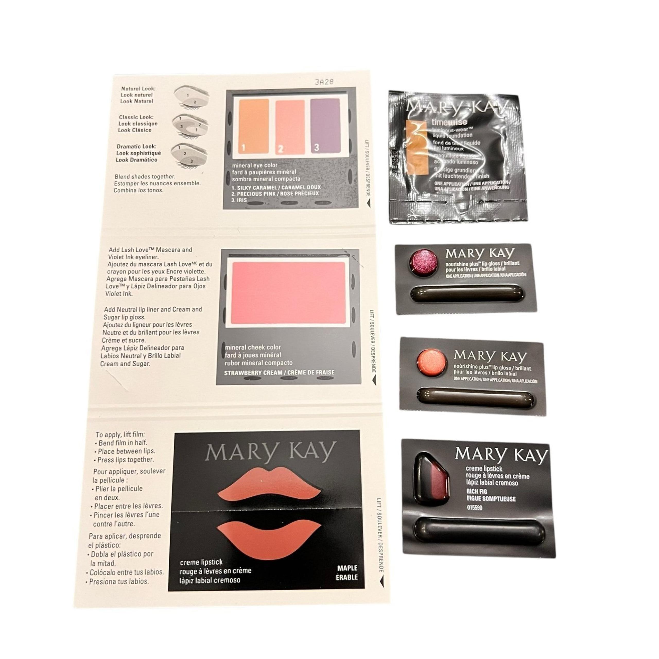 Mary Kay Lot Assorted Samples New & Discontinued Colors Single Use Travel #114