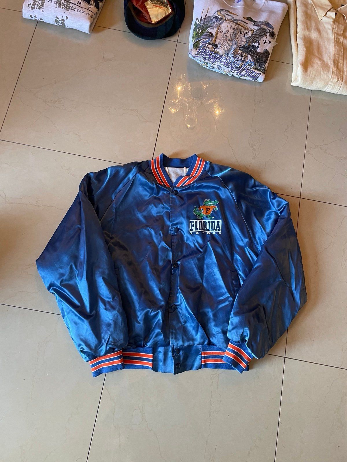 Vintage chalkline Satin Bomber Jacket Florida Gators UF size xl