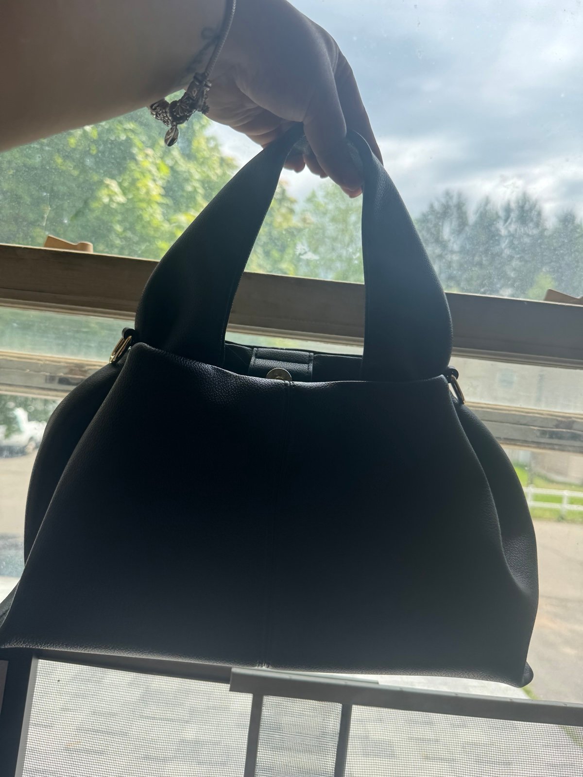 Black hand bag