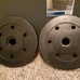 Set of 10lbs Rubber Bumper Weight Plates