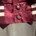 Vintage King Louie Pro Fit Satin Snap Up Maroon Bomber Jacket Size Large