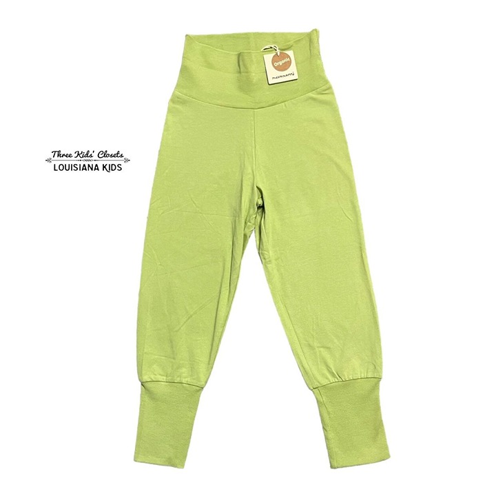 NEW Maxomorra Sz 110/116 (5-6Y) Pear Green Jogger Pants