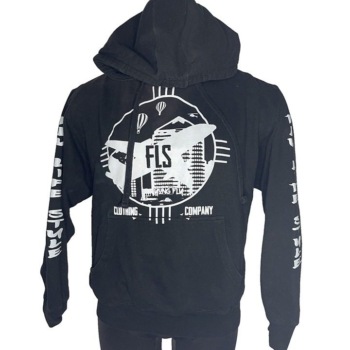 Fly Lifestyle ALBUQUERQUE NM sz M Black Hoodie Sweatshirt Local
