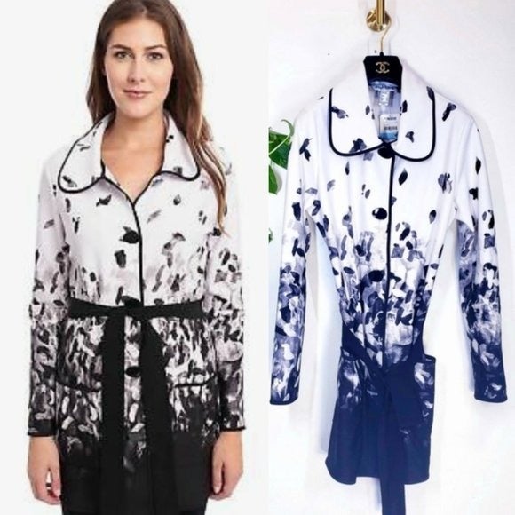New JOSEPH RIBKOFF Button-Down Pea Coat