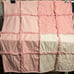 Baby Quilt-Handmade, Pink, Shapes Dots Swirls Gingham, Rag, Child, Crib Blanket