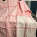 Baby Quilt-Handmade, Pink, Shapes Dots Swirls Gingham, Rag, Child, Crib Blanket