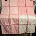 Baby Quilt-Handmade, Pink, Shapes Dots Swirls Gingham, Rag, Child, Crib Blanket
