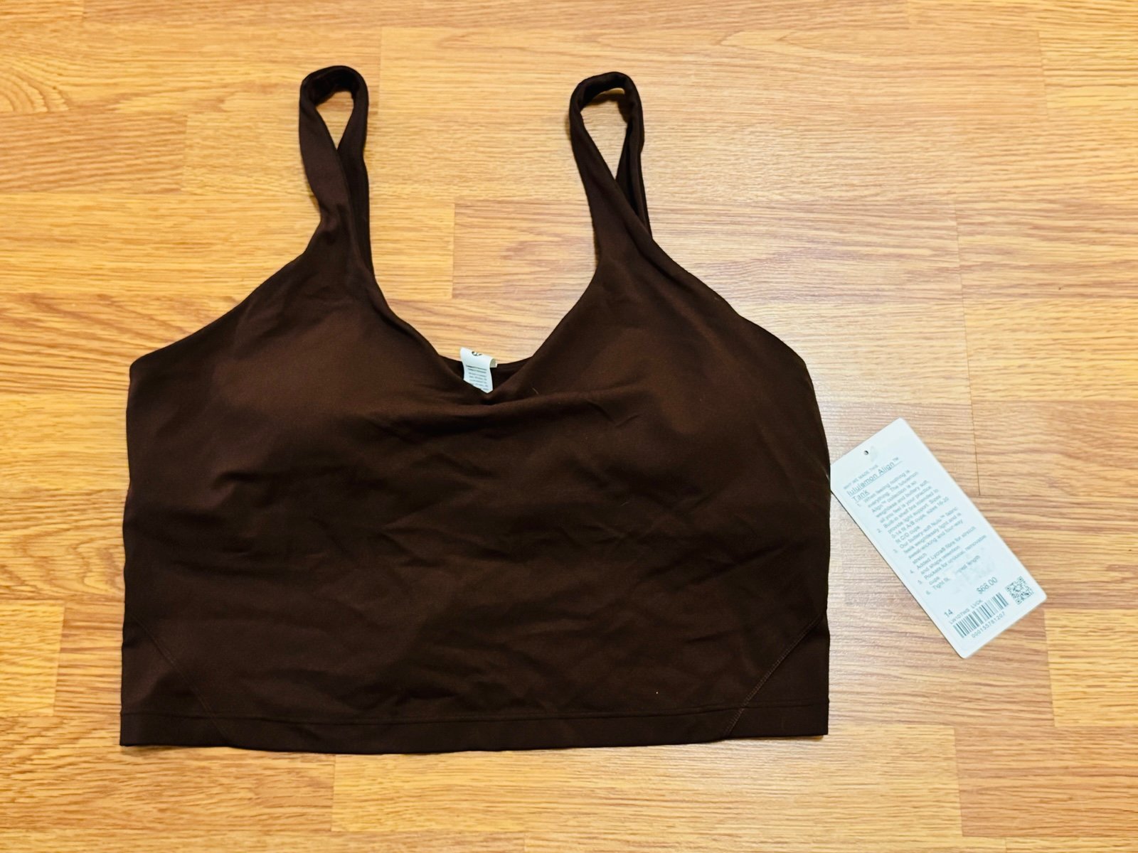 Lululemon Align Tank - Size 14 - Color Lava Cake (Dark Brown)