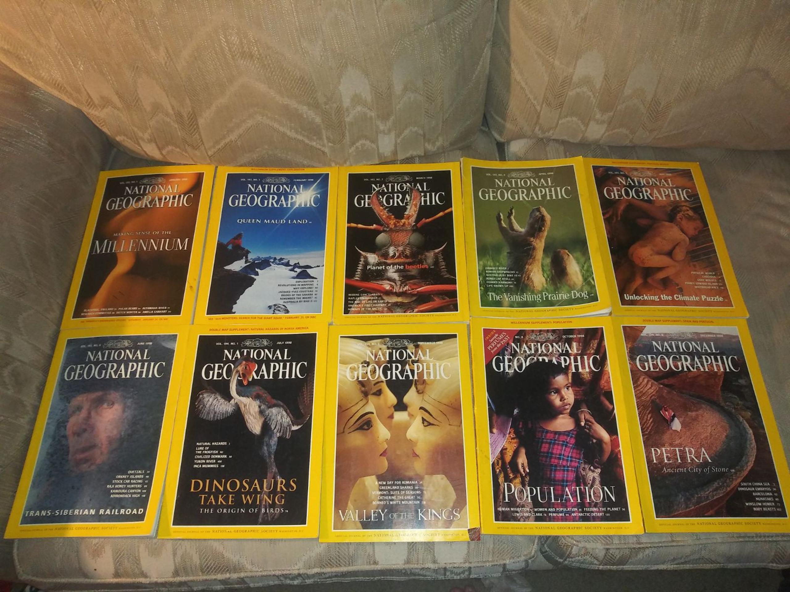 10 1998 National Geographic Magazines Lo