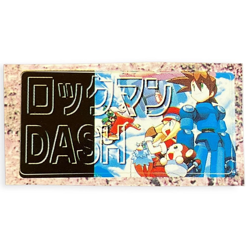 Sony PlayStation 1 PS1 Rockman Mega Man Megaman Dash Legends Memory Card Sticker