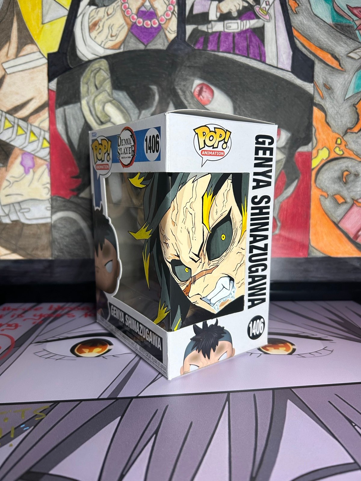 Genya Shinazugawa Funko with art done by me