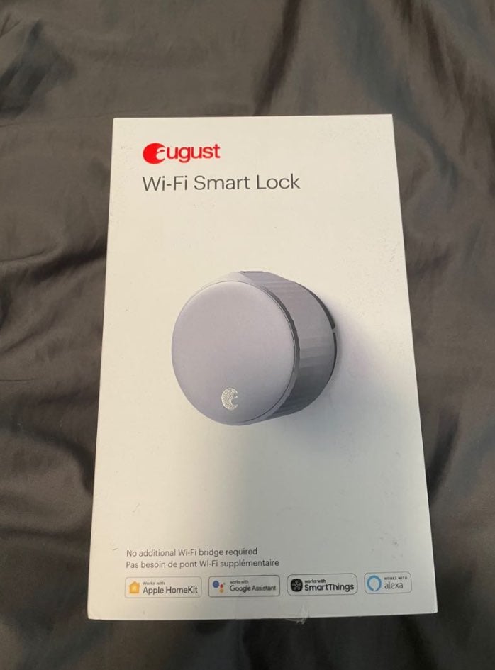 New August Wi-Fi Smart Lock Silver