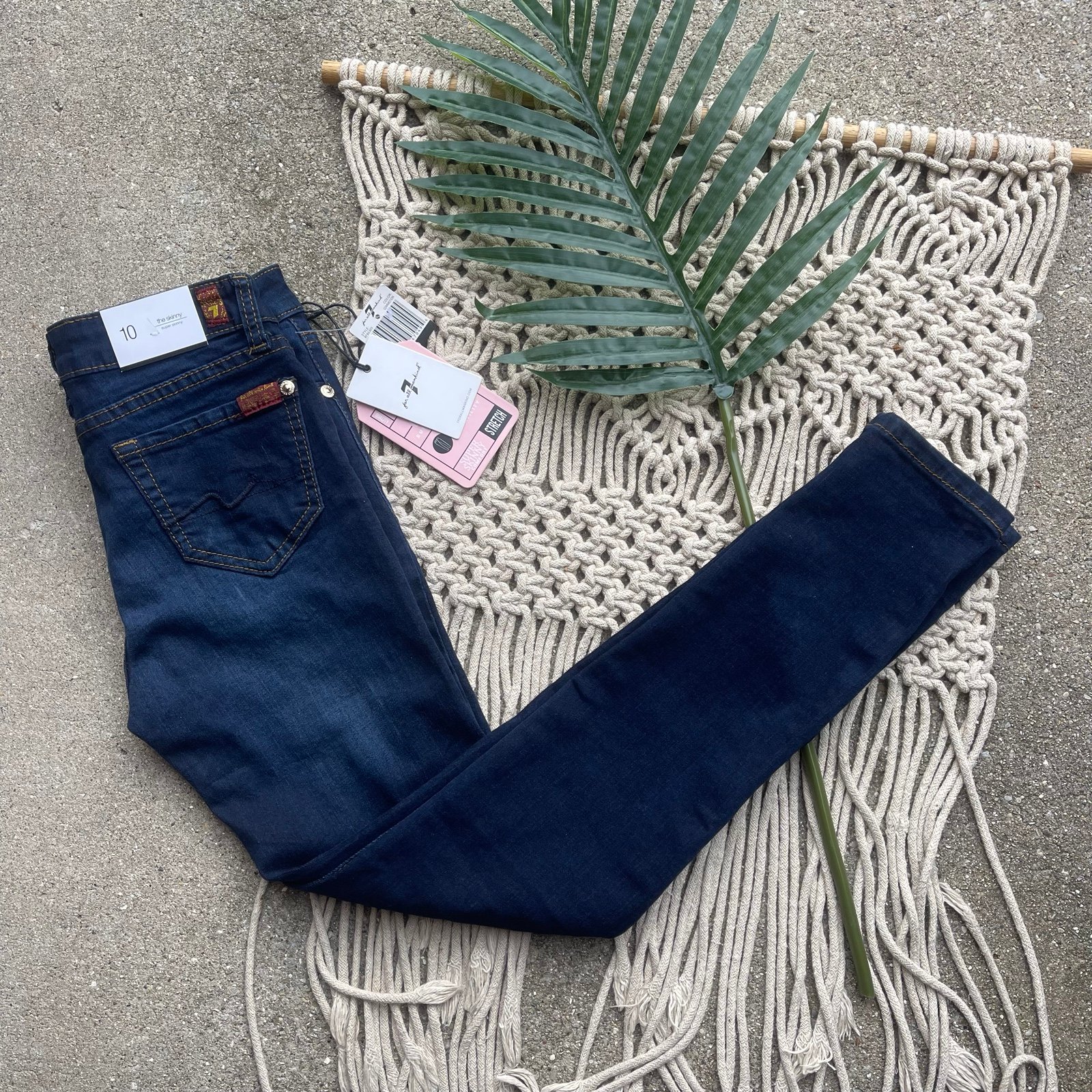 New 7 For All Mankind Skinny Jeans Girls Size 10