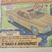 1973 Plymouth Duster Full Color Graphic Newspaper Advertising Comic