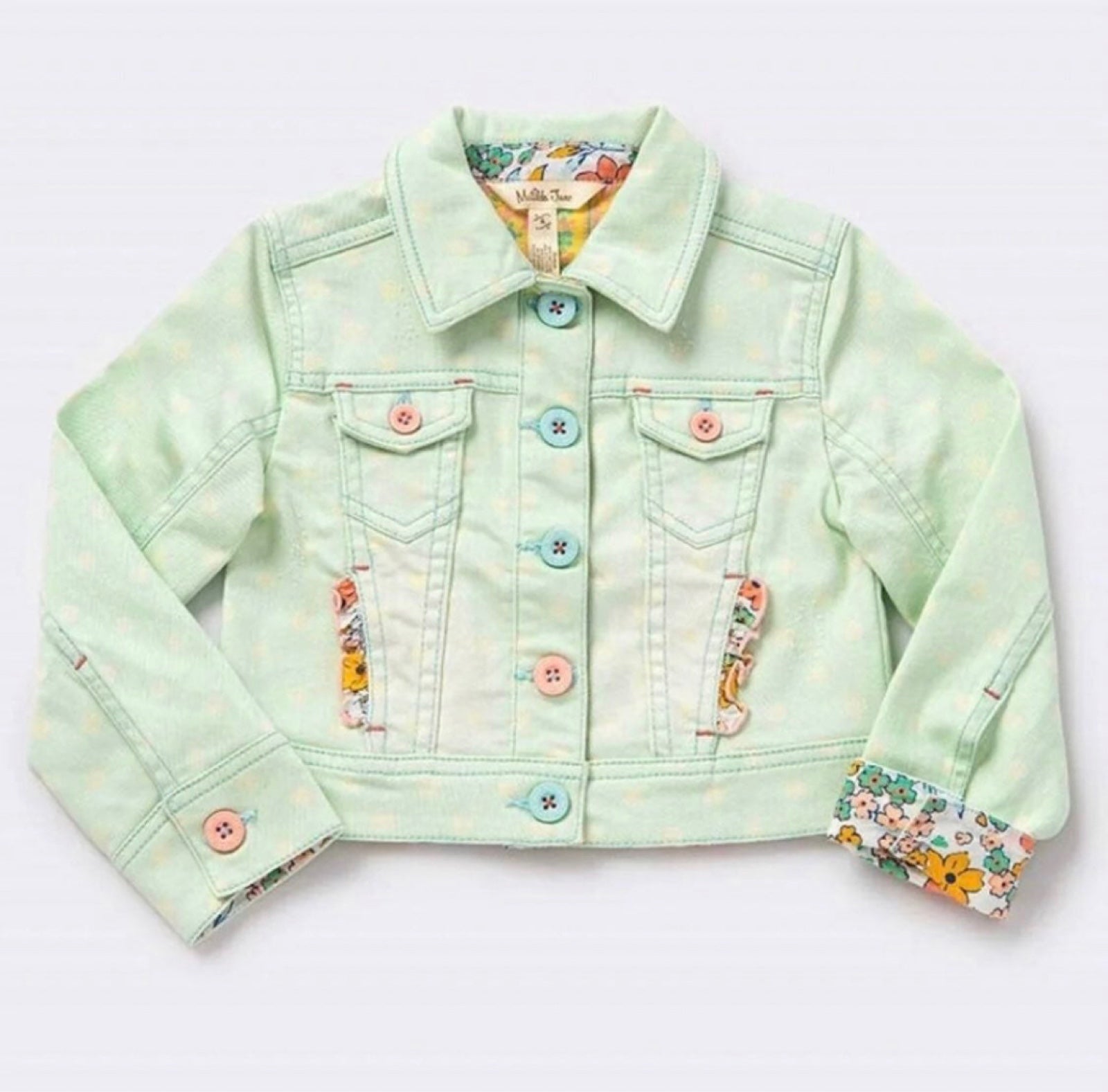 Size 6 Polka Dot Party Denim Jacket