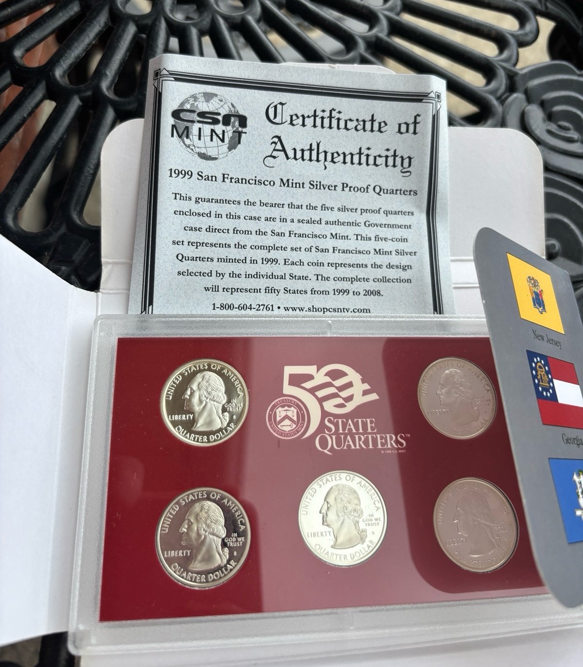 1999 San Francisco Mint State Proof Quarters