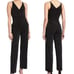 Nordstrom Donna Morgan Black Sparkle Jumpsuit Size 2 with Pockets Holiday