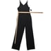 Nordstrom Donna Morgan Black Sparkle Jumpsuit Size 2 with Pockets Holiday